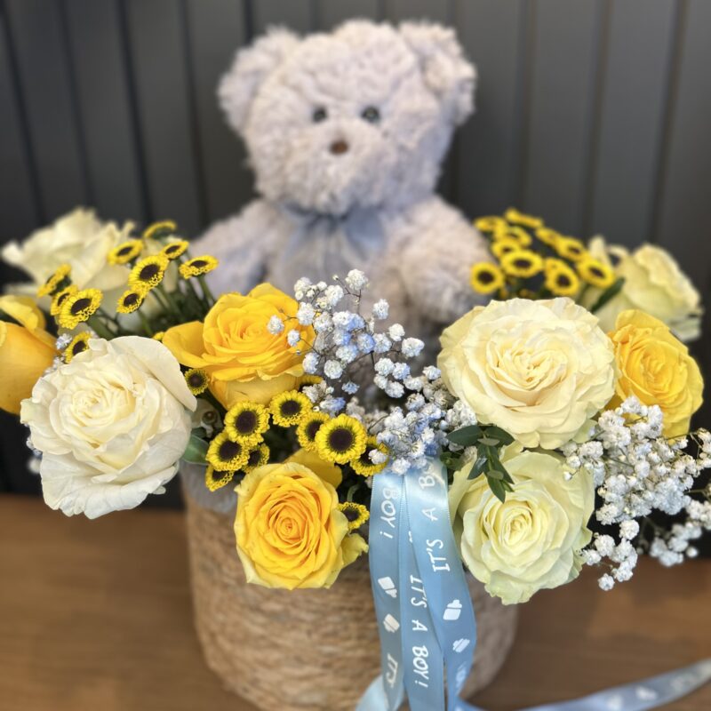 Welcome Baby Boy basket