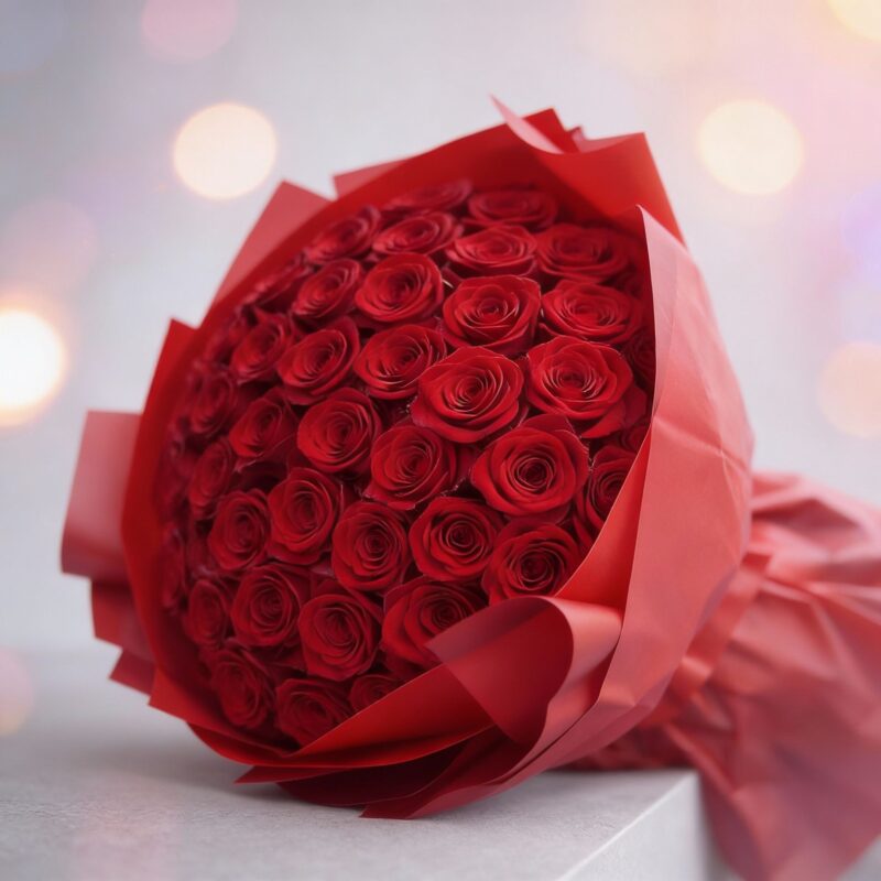 Romantic Bouquet (50 Roses)