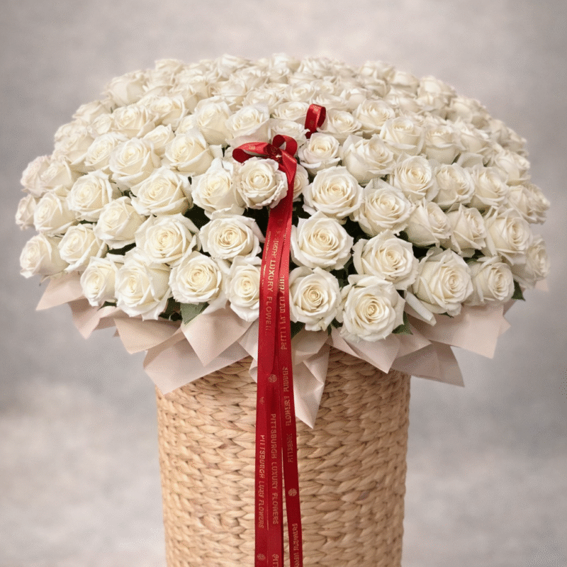 Giant Basket . 100 Roses (extra tall)