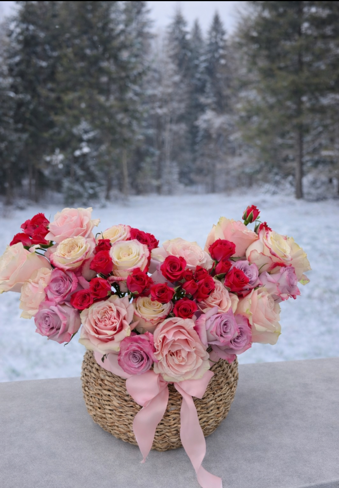 Cloud basket bouquet