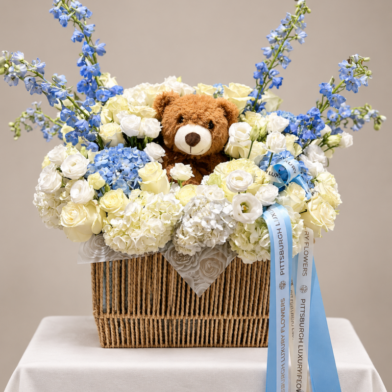 Welcome Baby Boy basket