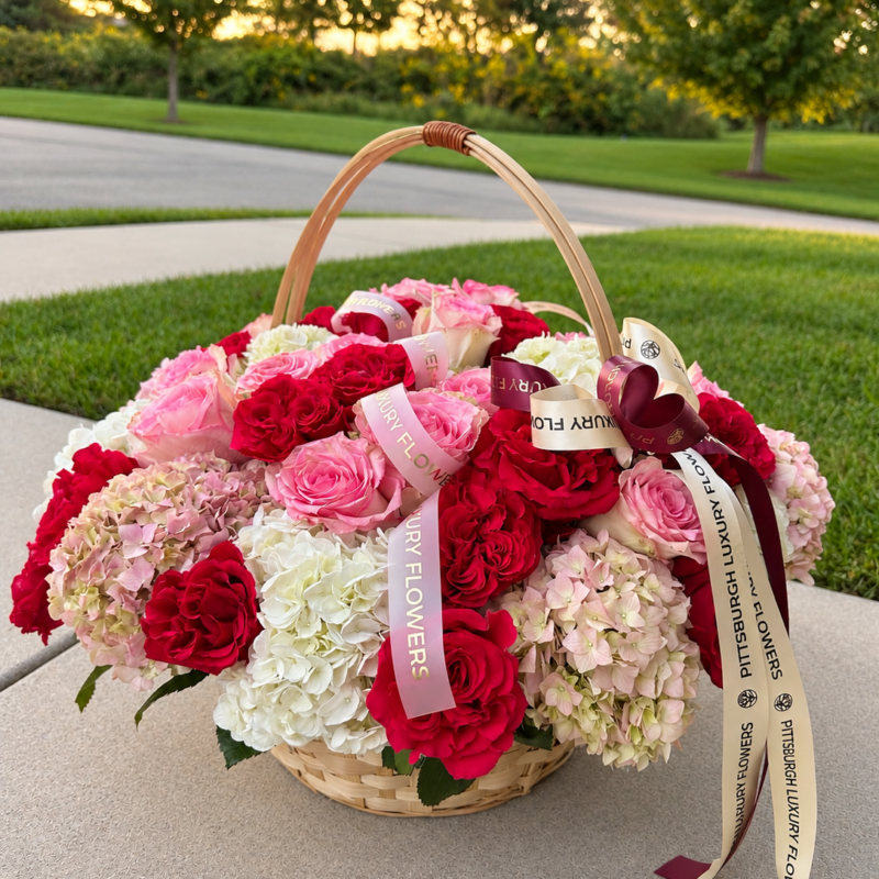 Ruby Blush Basket(large)