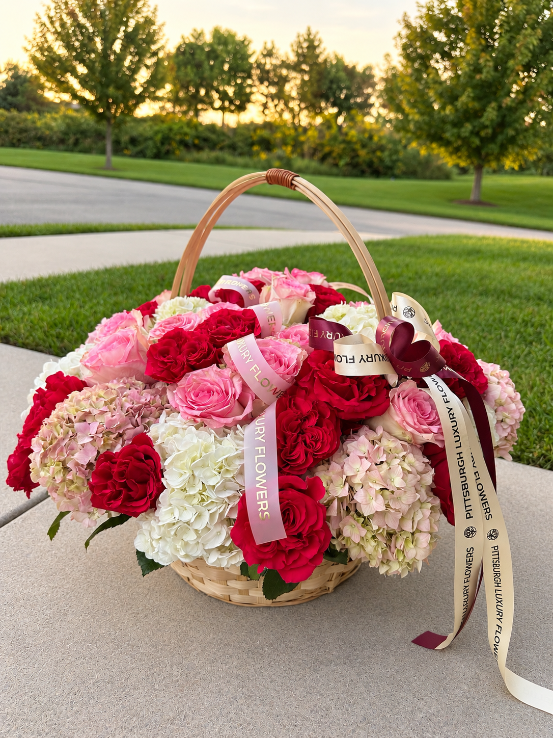 Ruby Blush Basket(large)